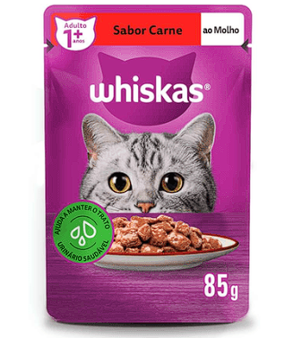WHISKA SACHE AD CARNE MOLHO 85G