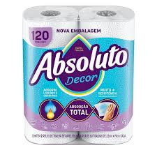 PAPEL TOALHA ABSOLUTO 2 C/60FL DECOR