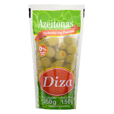 AZEITONA VERDE DIZA 150G C/PIMENTA SC